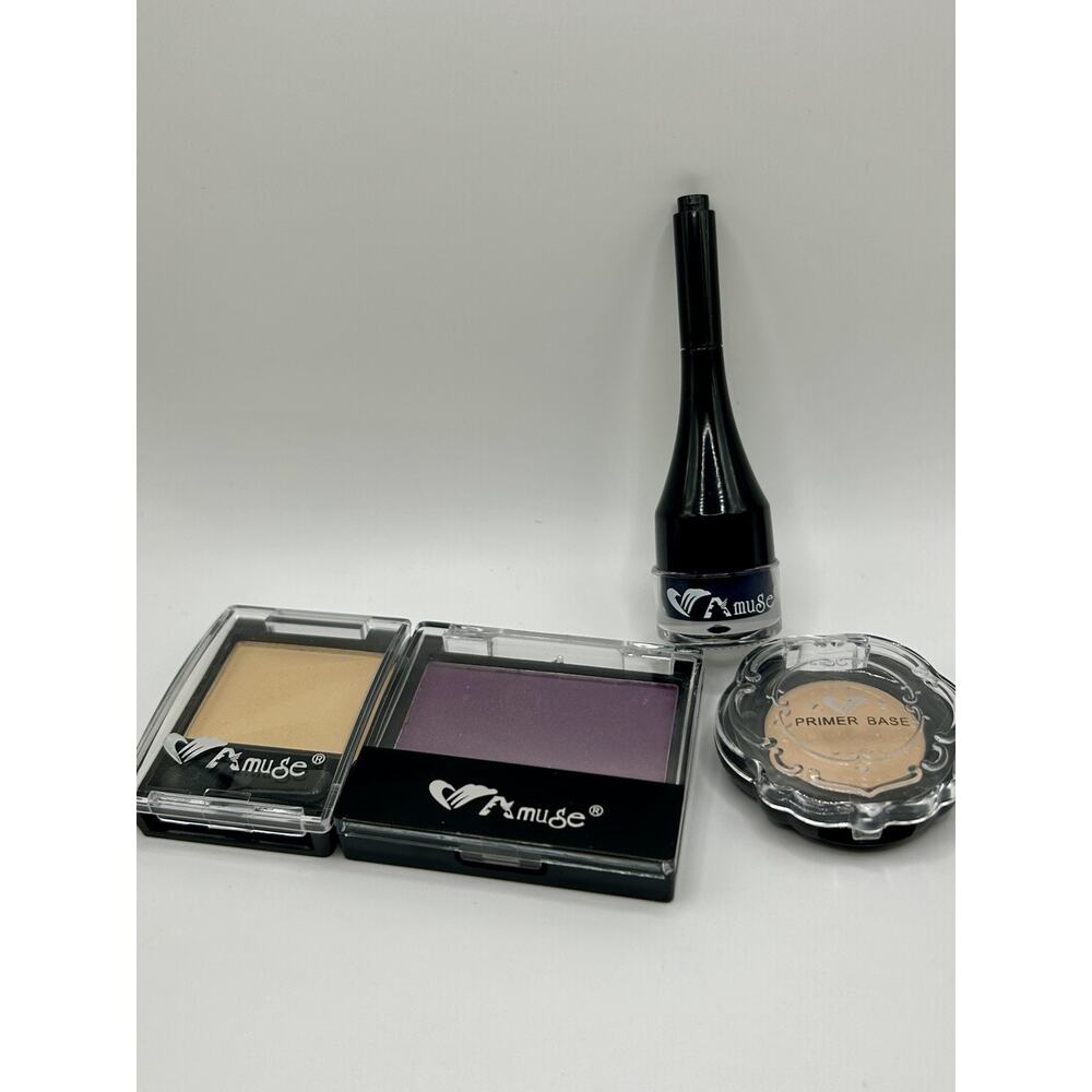 ~*New/Unused*~Eyeshadows, Primer, Eyeliner👁️Mixed Lot Amuse -Nude/Purple/Blue